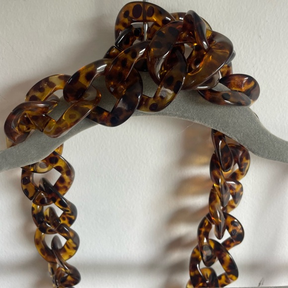 Gianni Bini Everlee Midi Dress Burnt Orange satin Tortoise Chain Neck NWT Sz 4 - Picture 8 of 8